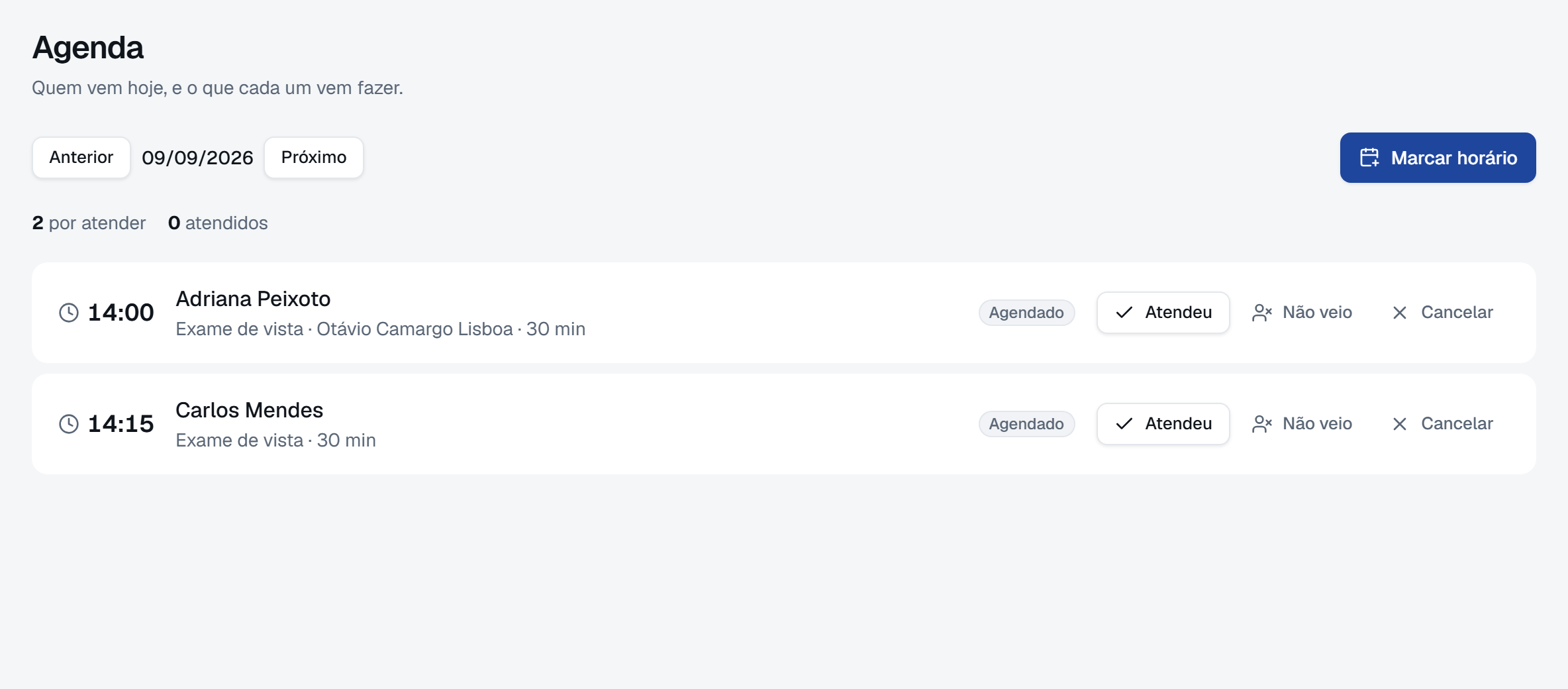 A agenda abre em quem vem hoje, com o desfecho a um clique.